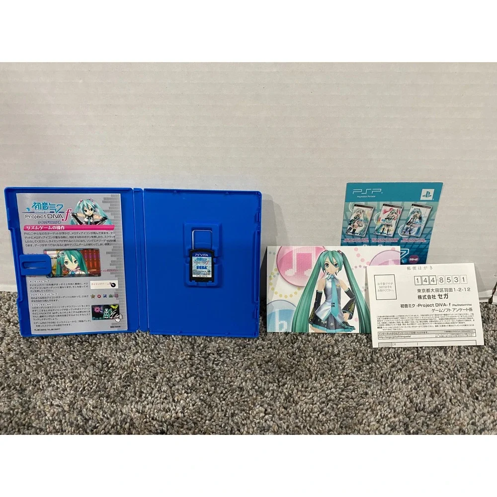 Sega Hatsune Miku Project DIVA f PS Vita Japanese Import Excellent Rhythm Game